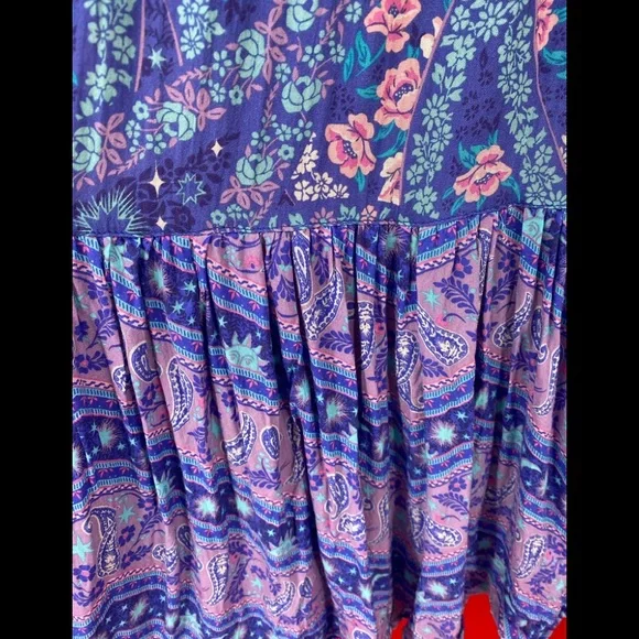 Spell & The Gypsy City Lights Long Maxi Dress Size Small - Picture 7 of 12